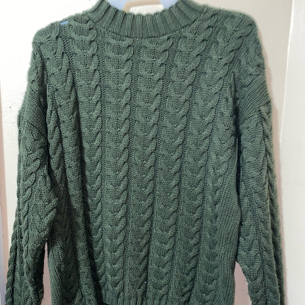 Army Green Knit Sweater